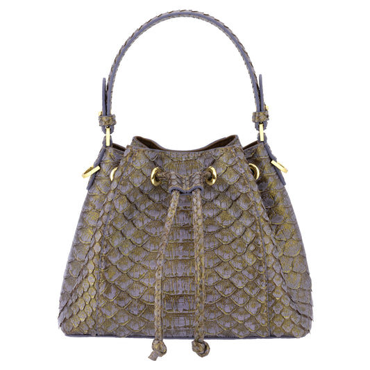 Moxi Lilac - Bucket Bag Python