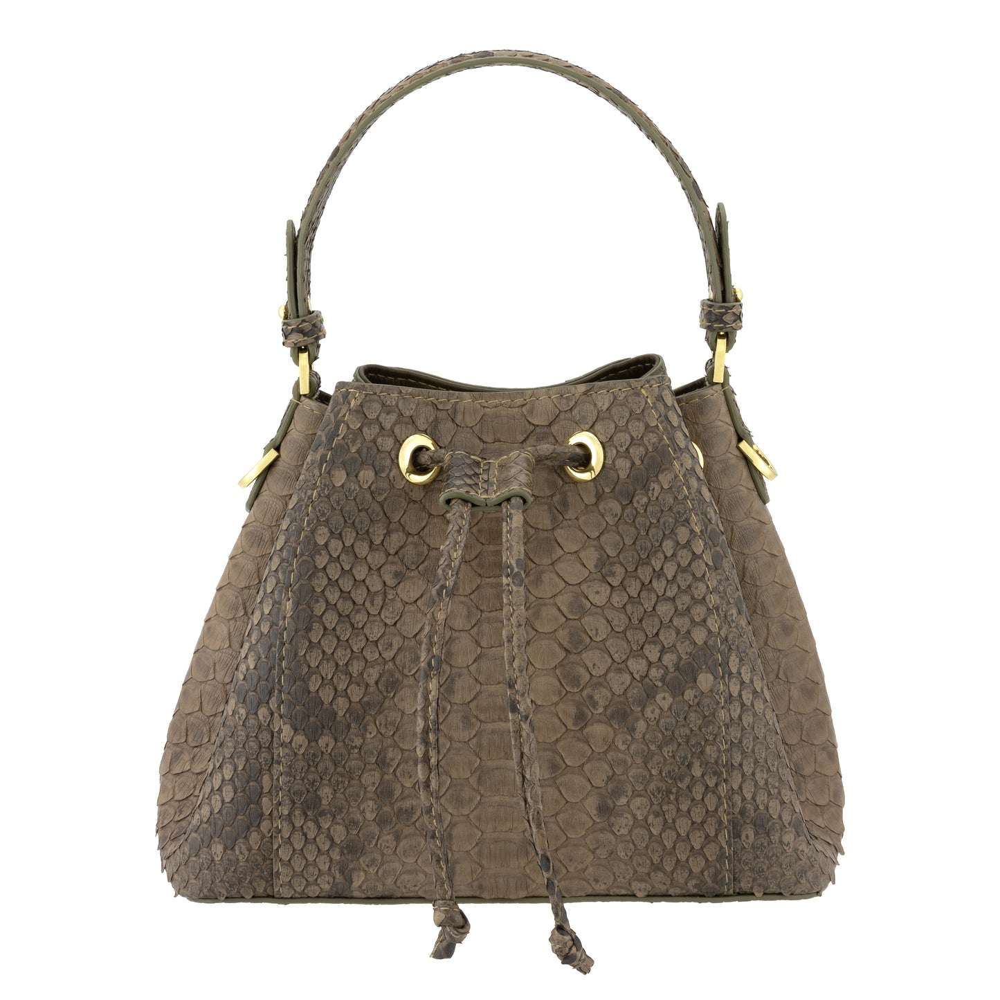 Gray Matt - Bucket Bag Python