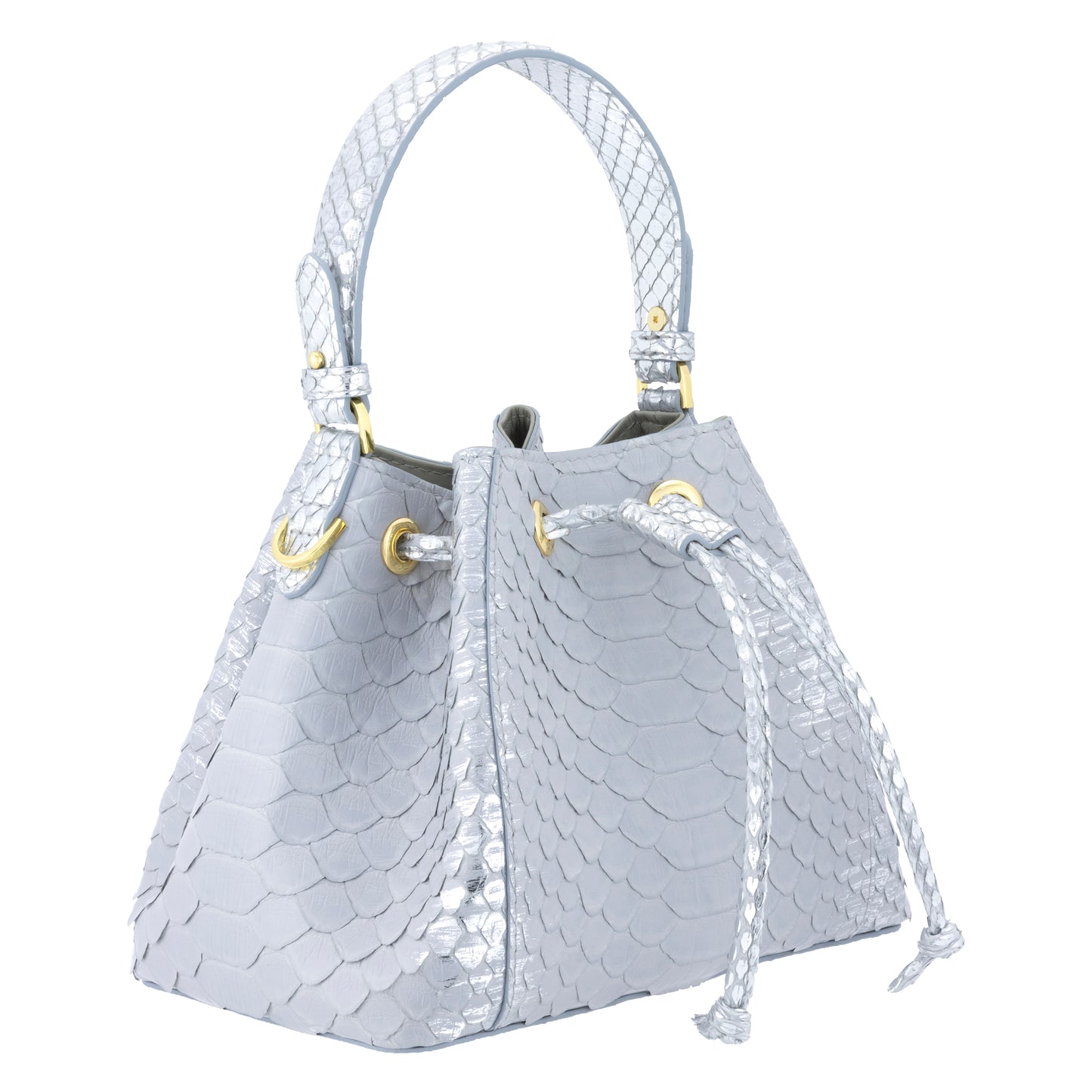 Tresor Gris - Bucket Bag Python