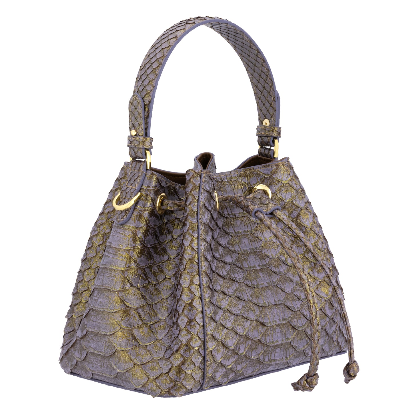 Moxi Lilac - Bucket Bag Python