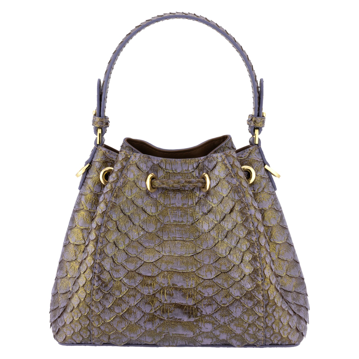 Moxi Lilac - Bucket Bag Python