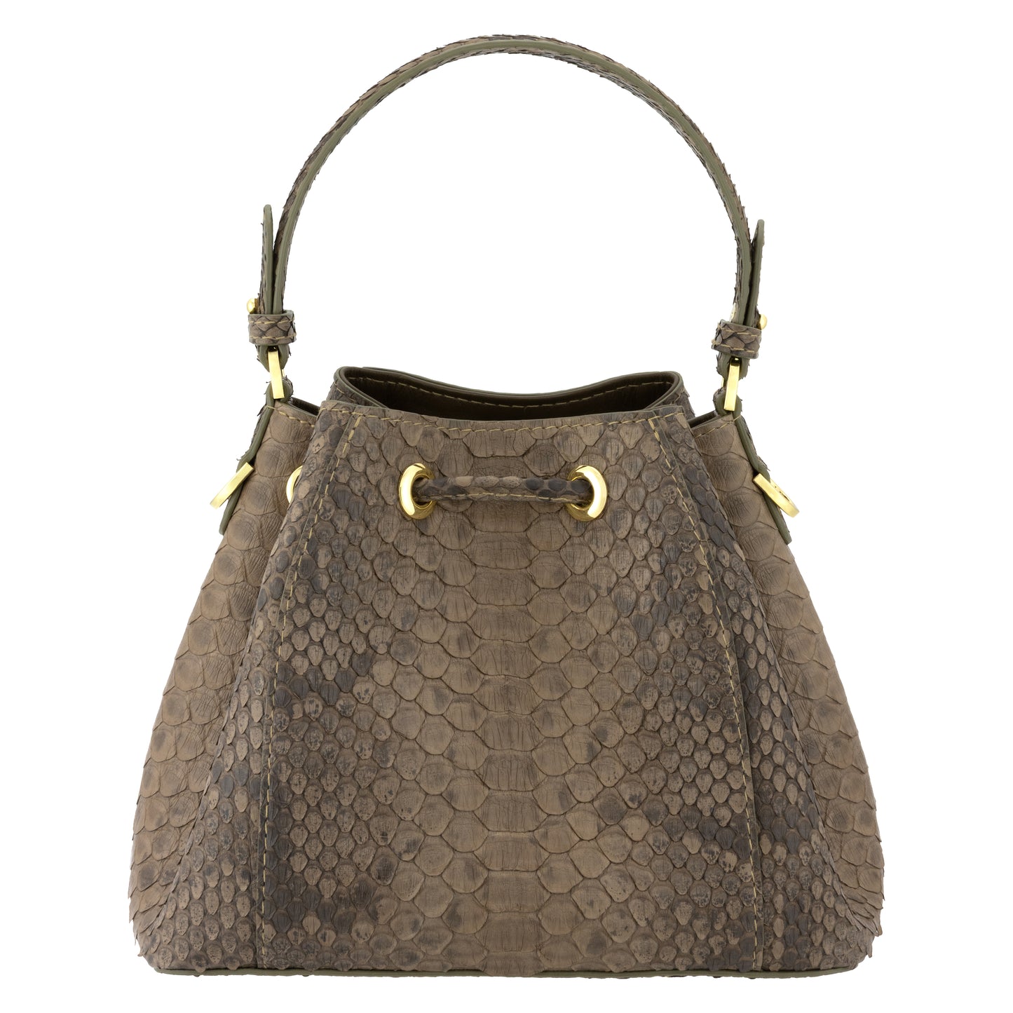 Gray Matt - Bucket Bag Python