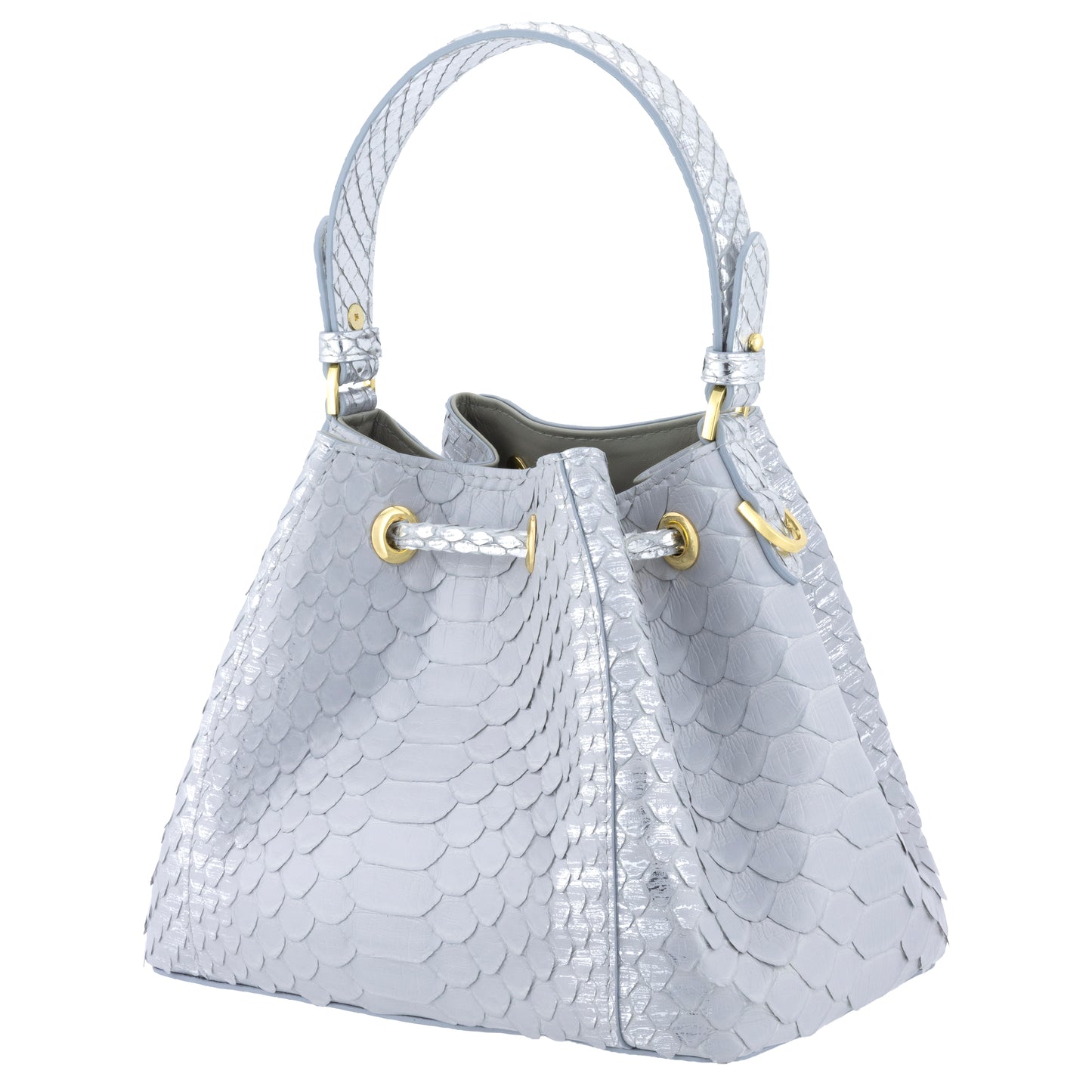 Tresor Gris - Bucket Bag Python