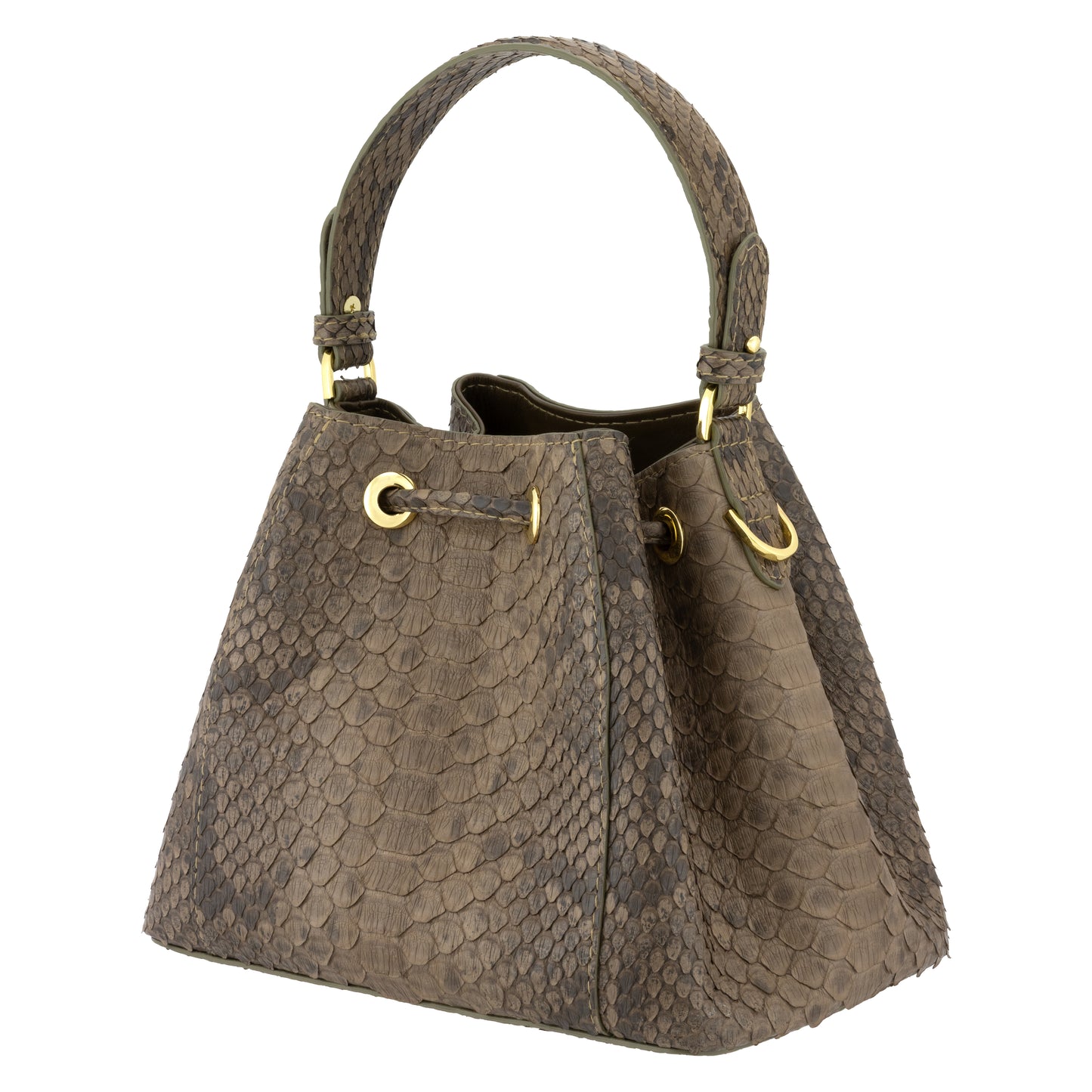 Gray Matt - Bucket Bag Python