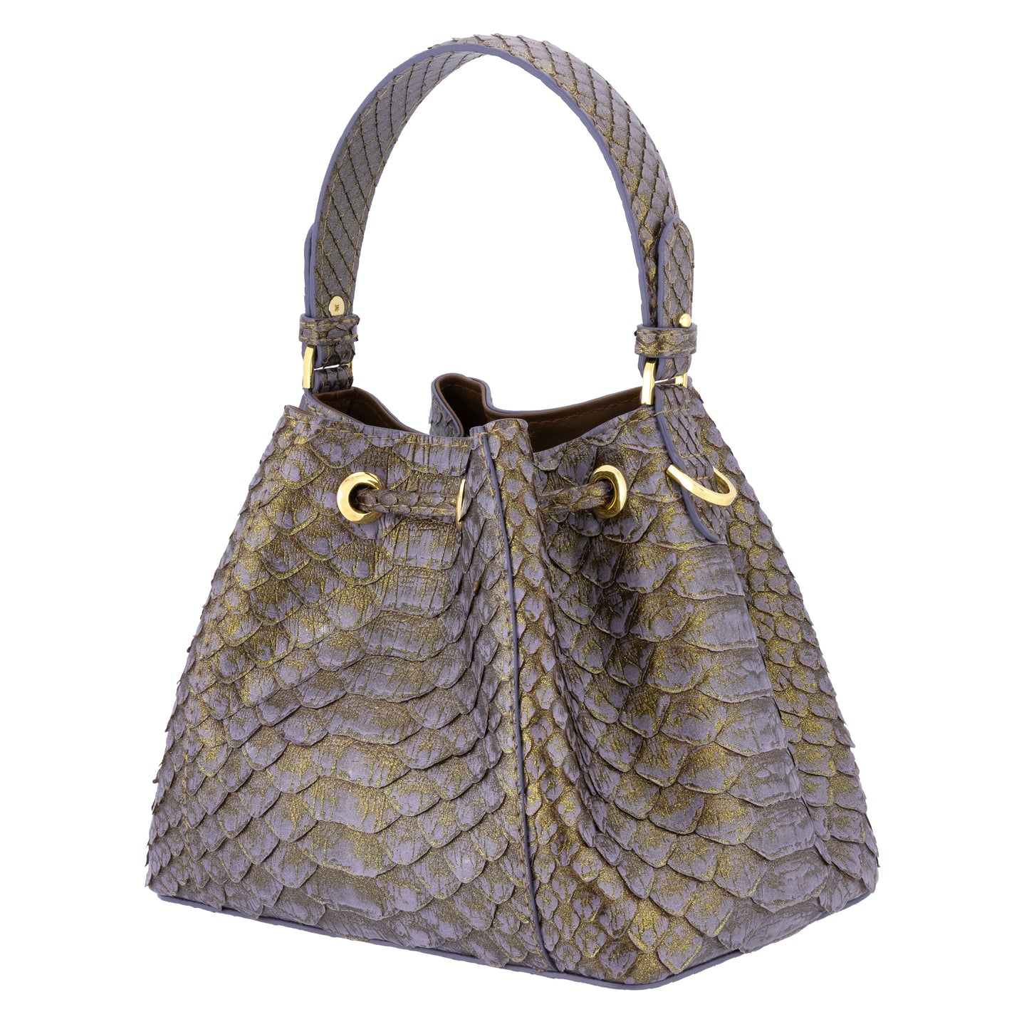 Moxi Lilac - Bucket Bag Python