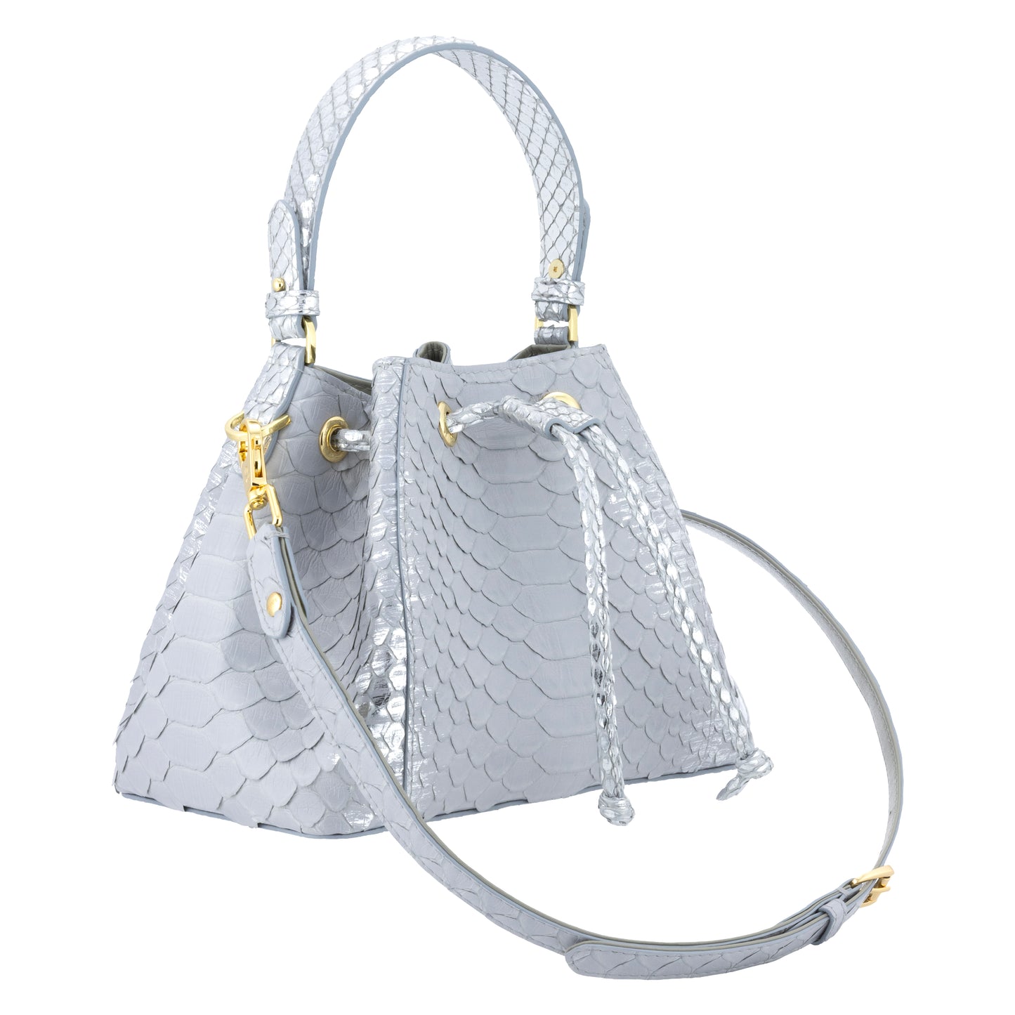 Tresor Gris - Bucket Bag Python