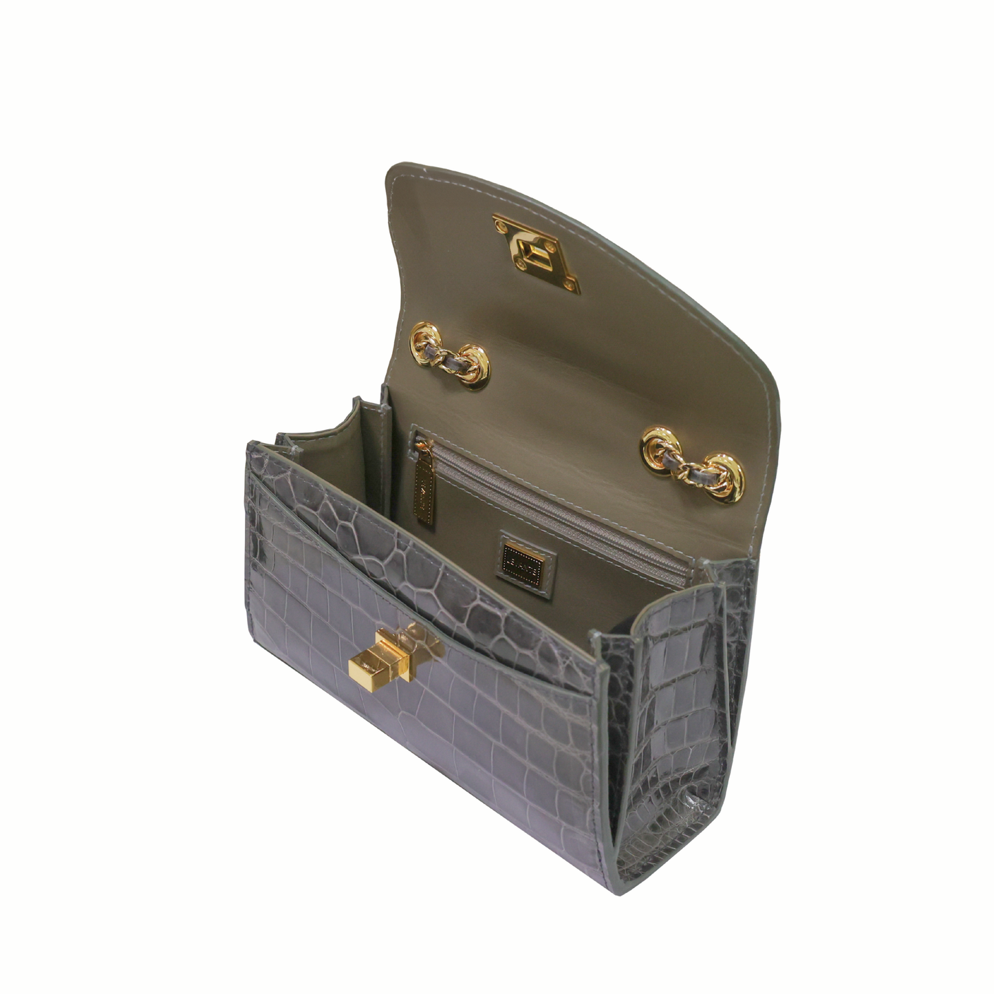 Charcoal Grey - Clutch Crocodile (NEW ARRIVAL)