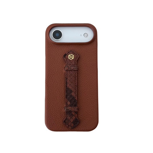 Tan togo with python middle strap Brown - iPhone 17 air