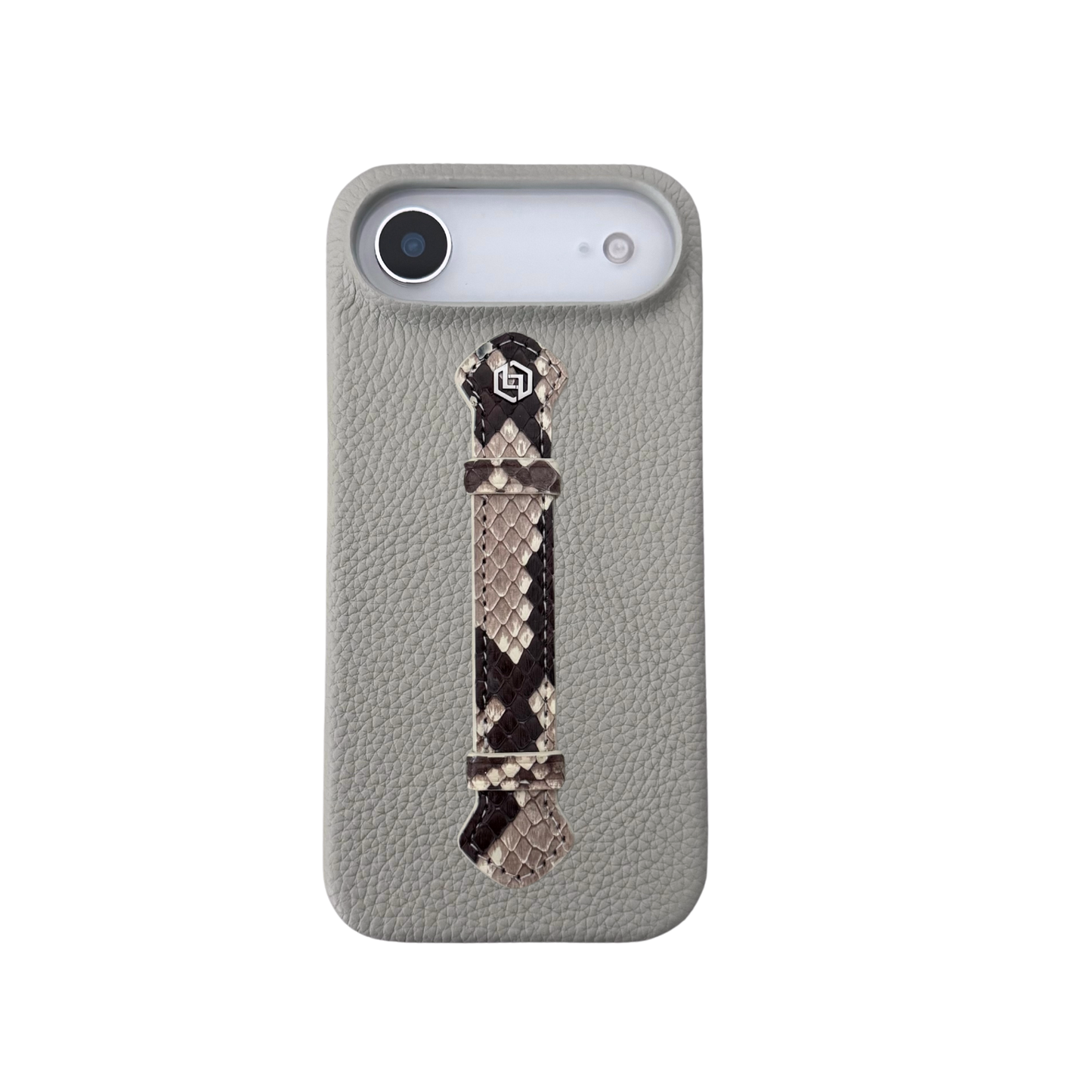 Crystal Grey togo with python middle strap Beige - iPhone 17 air