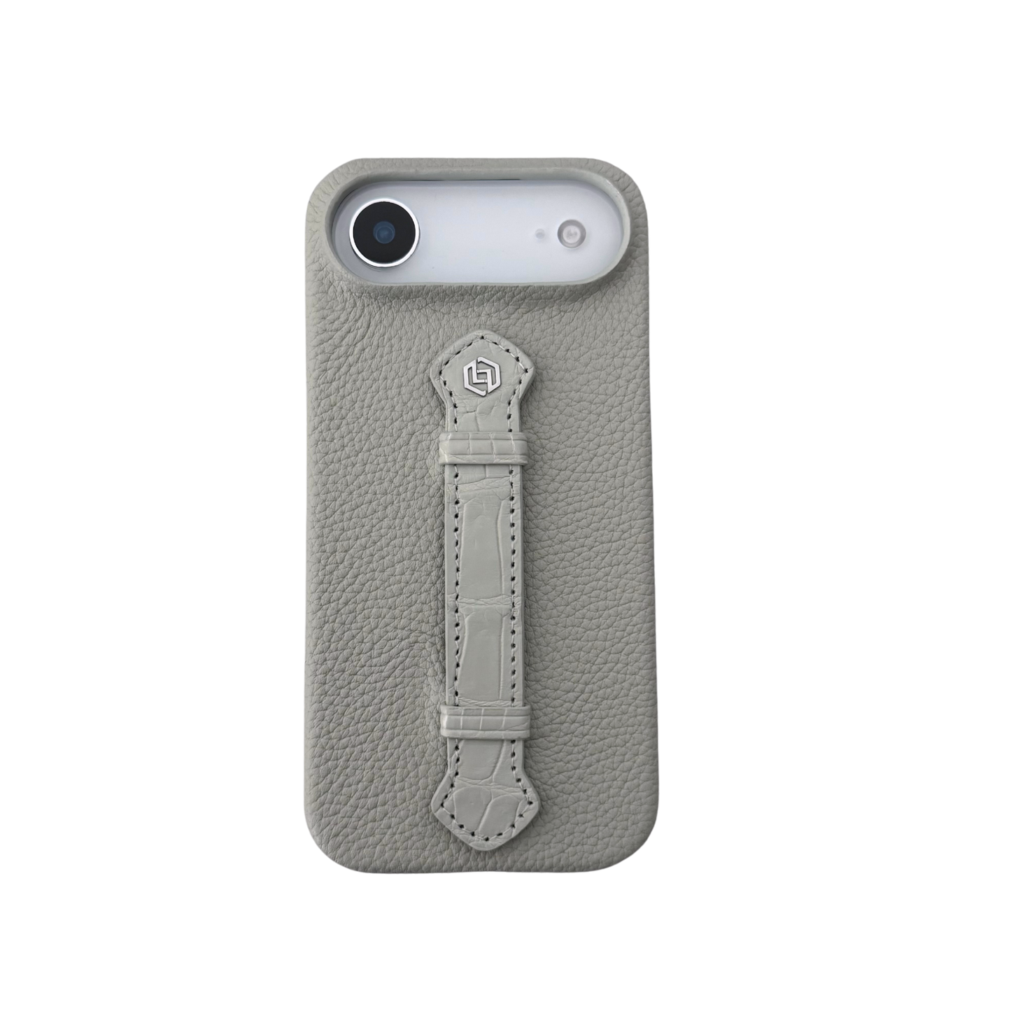 Crystal Grey togo with croco middle strap Grey - iPhone 17 air