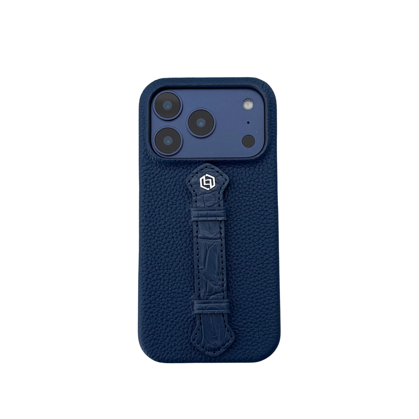 Deep Blue togo with croco middle strap Blue - iPhone 17 pro