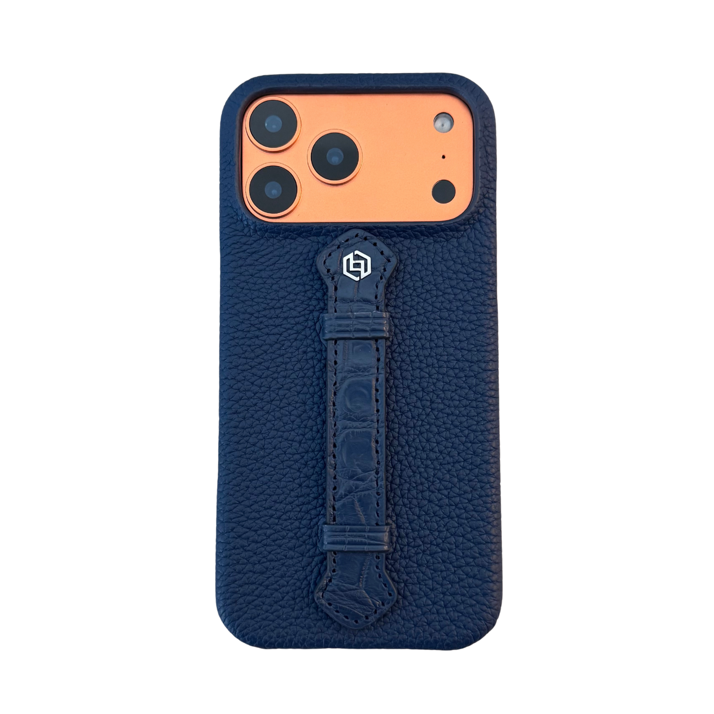 Deep Blue togo with croco middle strap Blue - iPhone 17 pro max