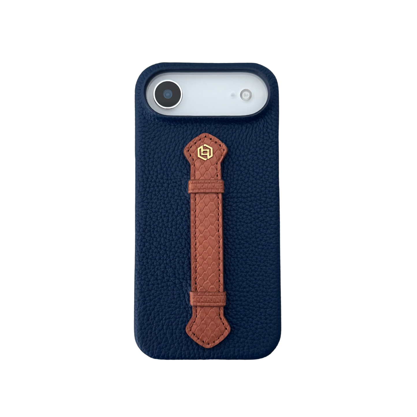 Deep Blue togo with python middle strap Brown - iPhone 17 air