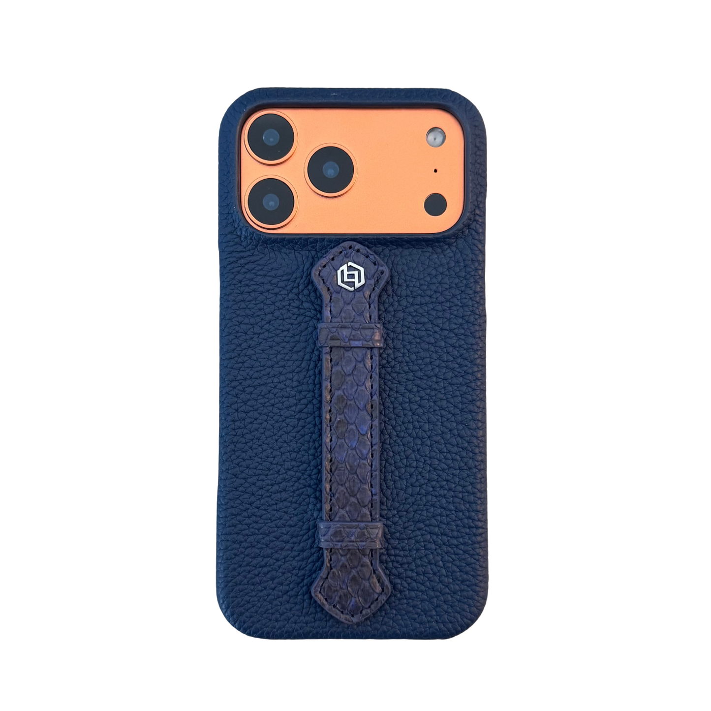 Deep Blue togo with python middle strap Blue  - iPhone 17 pro max