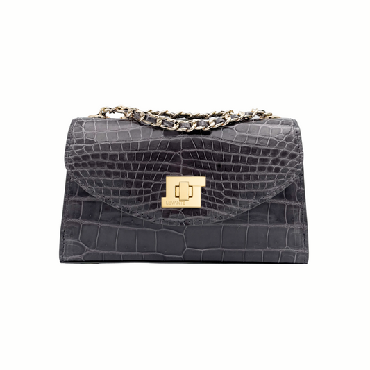 Charcoal Grey - Clutch Crocodile (NEW ARRIVAL)