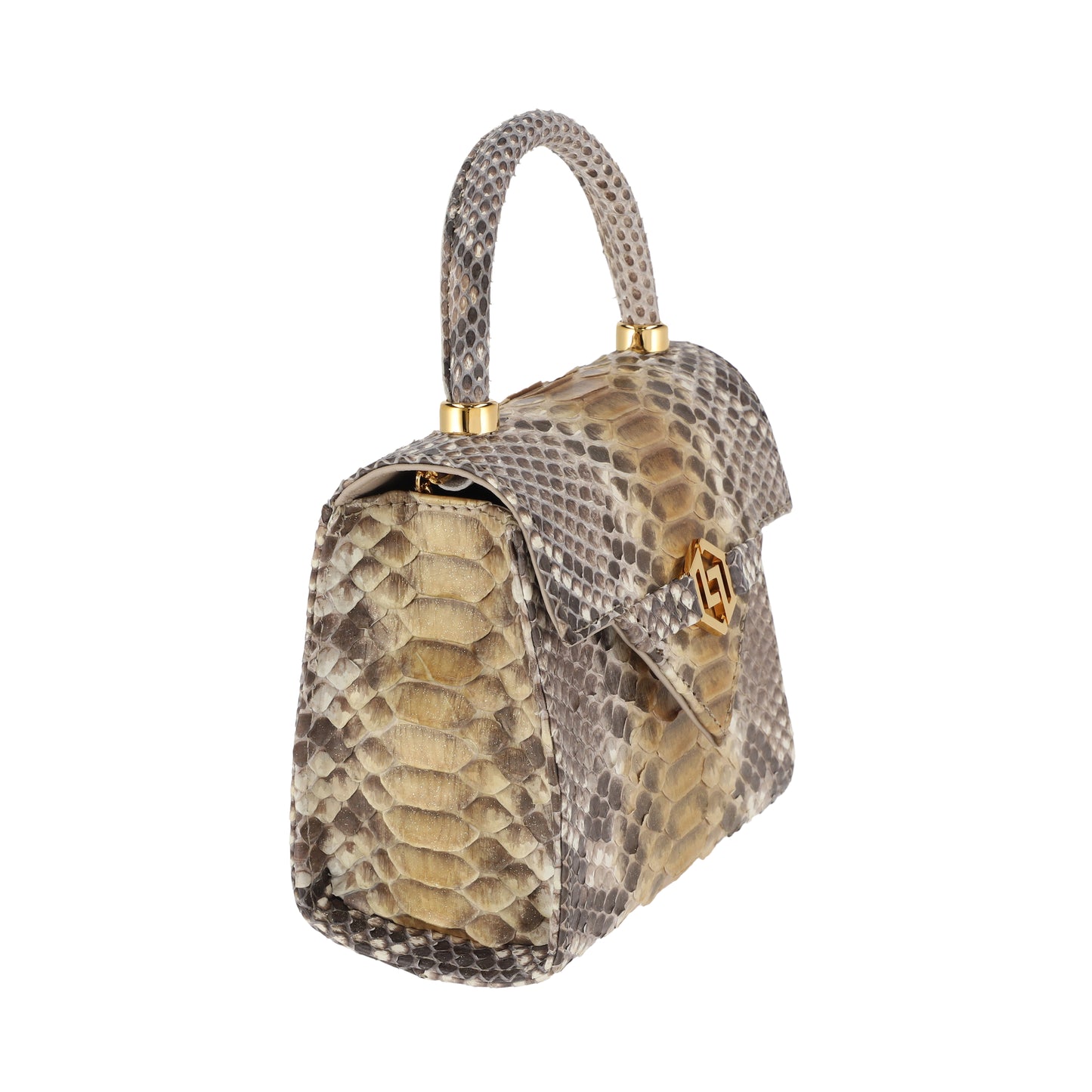 Natural Beige - Micro Bag Python