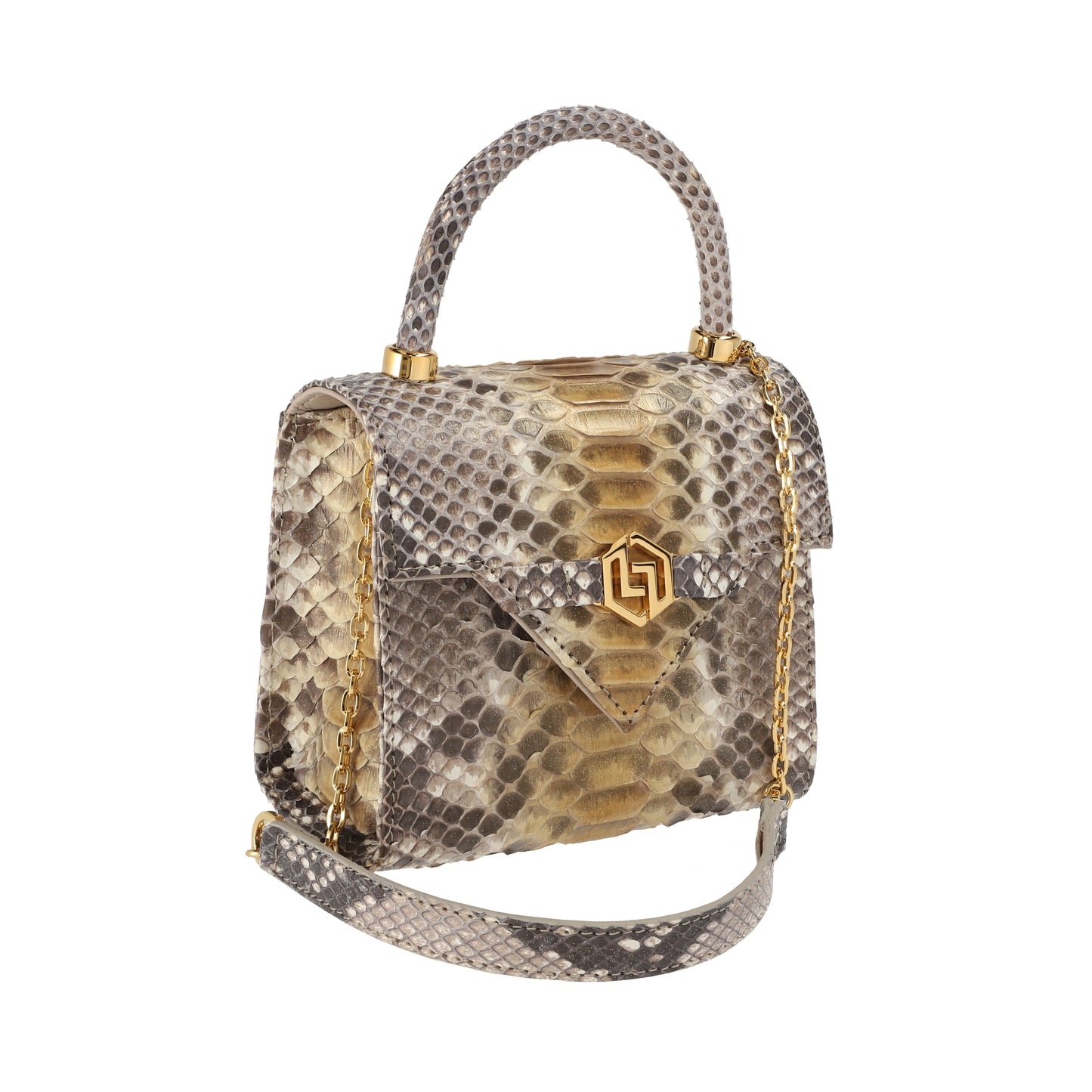 Natural Beige - Micro Bag Python