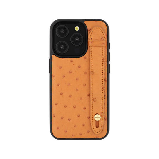 Tangerine - iPhone 15 pro mobile case Ostrich