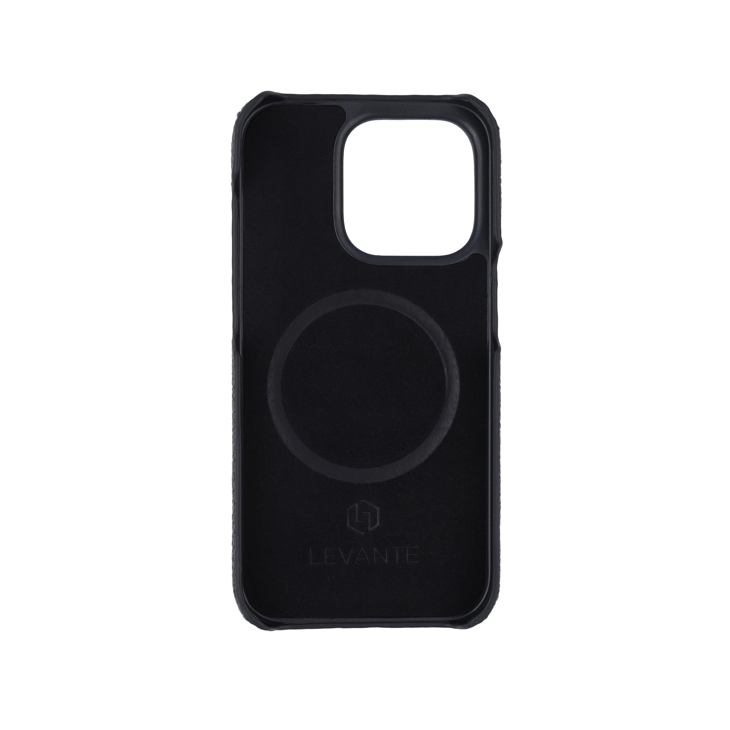 Black with ostrich side strap Black - iPhone 14 pro