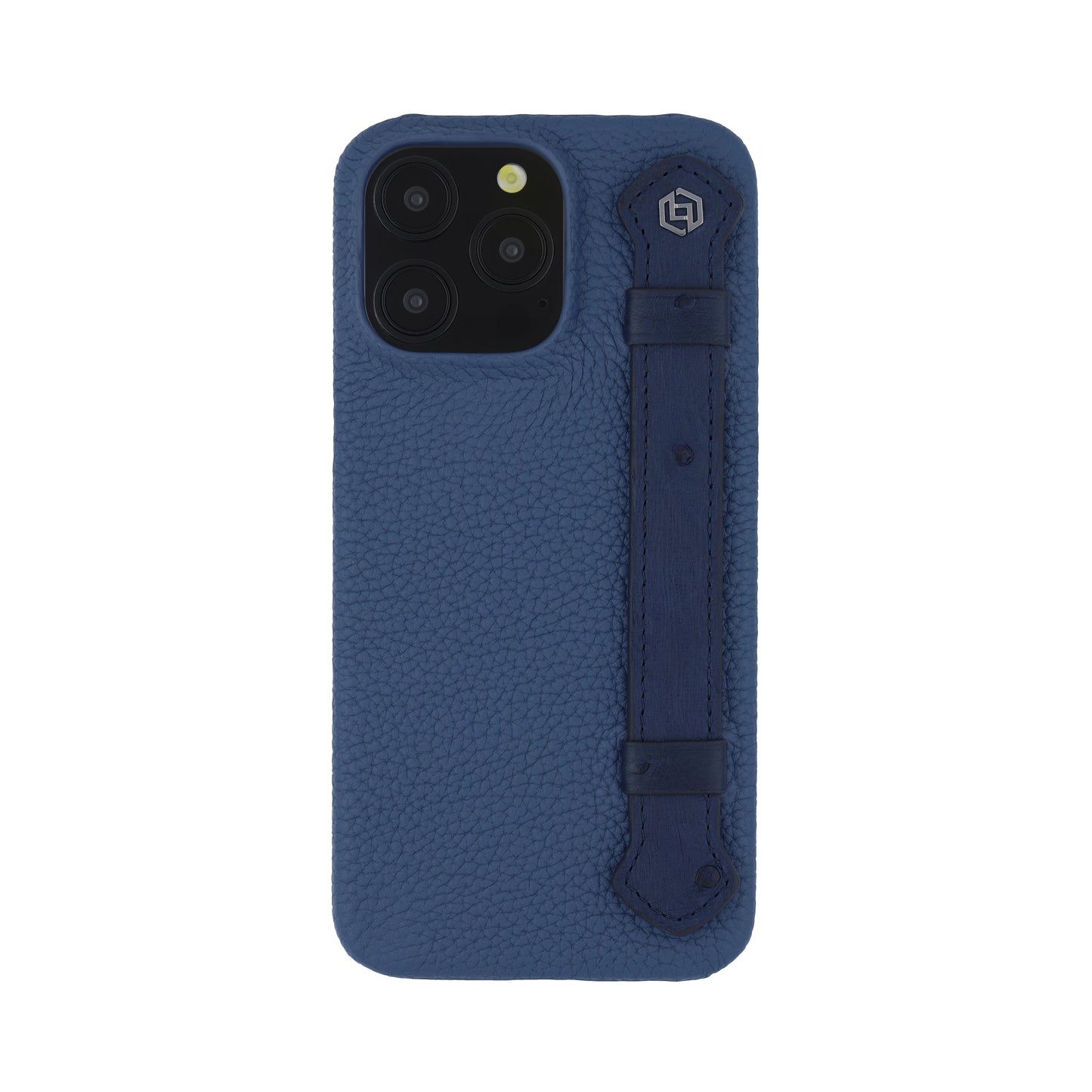 Blue with ostrich side strap Blue - iPhone 15 pro max