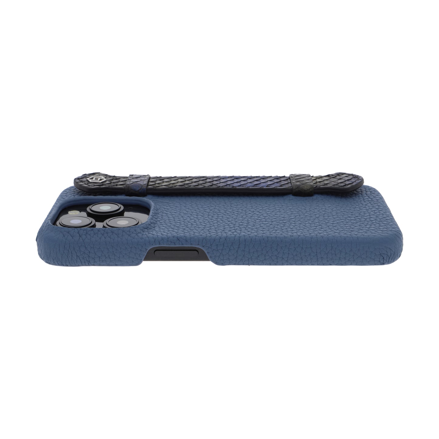 Blue with python side strap Blue Gold - iPhone 15 pro