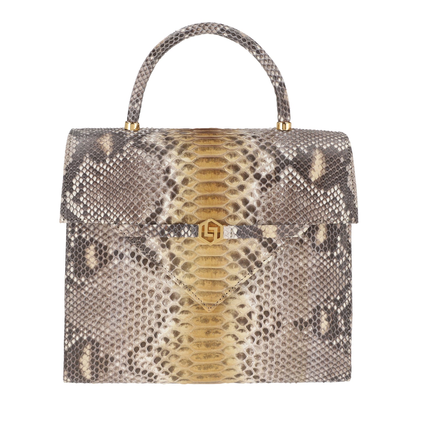 Natural Beige - Medium Bag Python