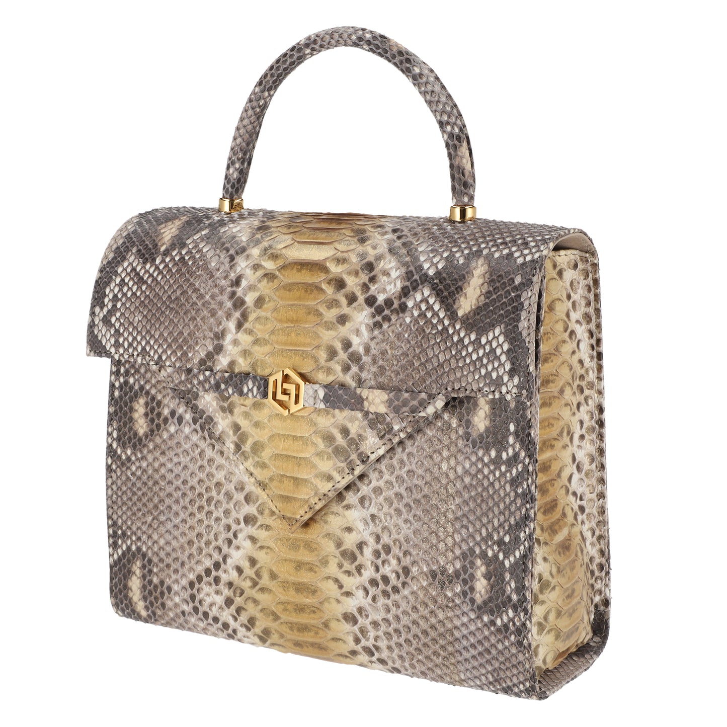 Natural Beige - Medium Bag Python