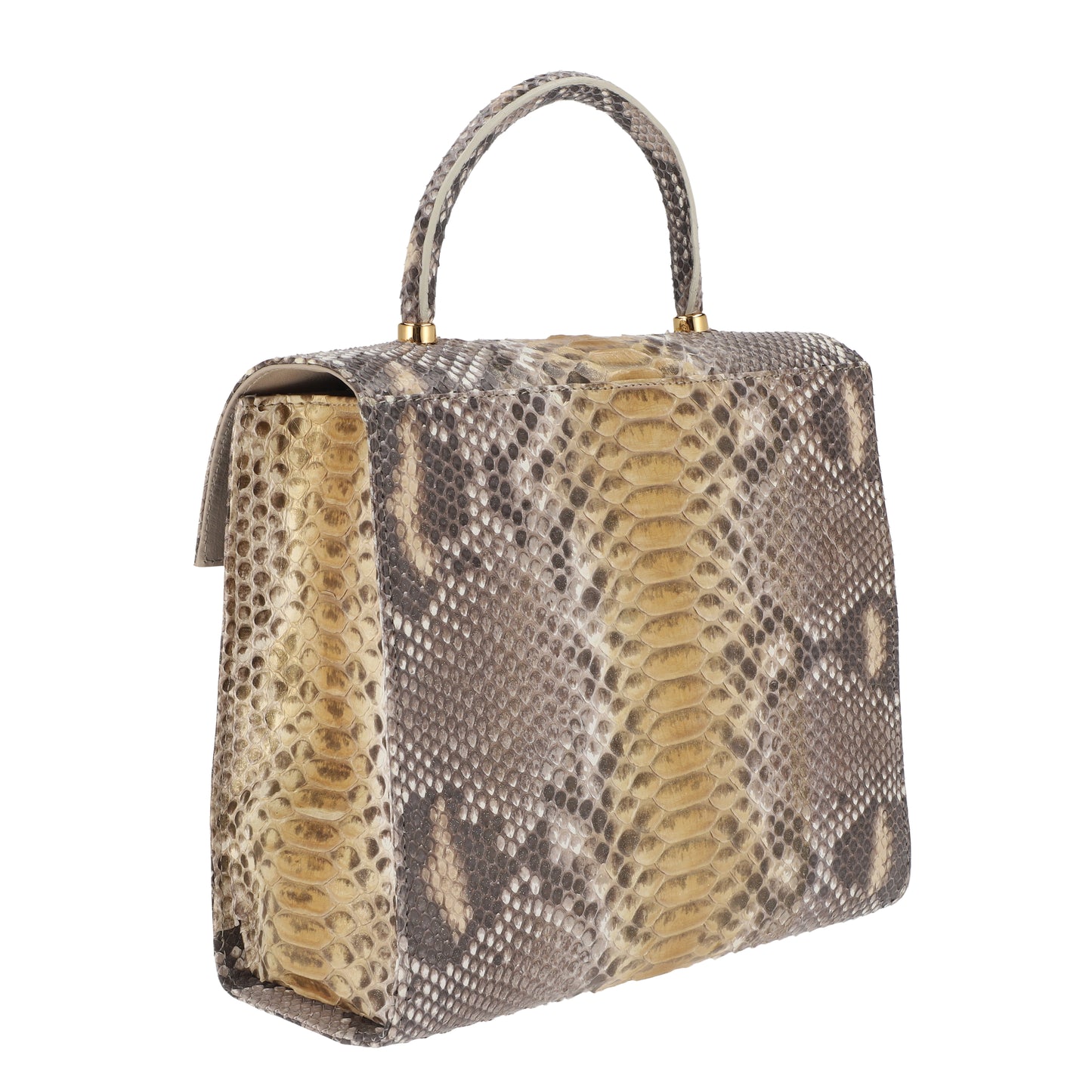 Natural Beige - Medium Bag Python