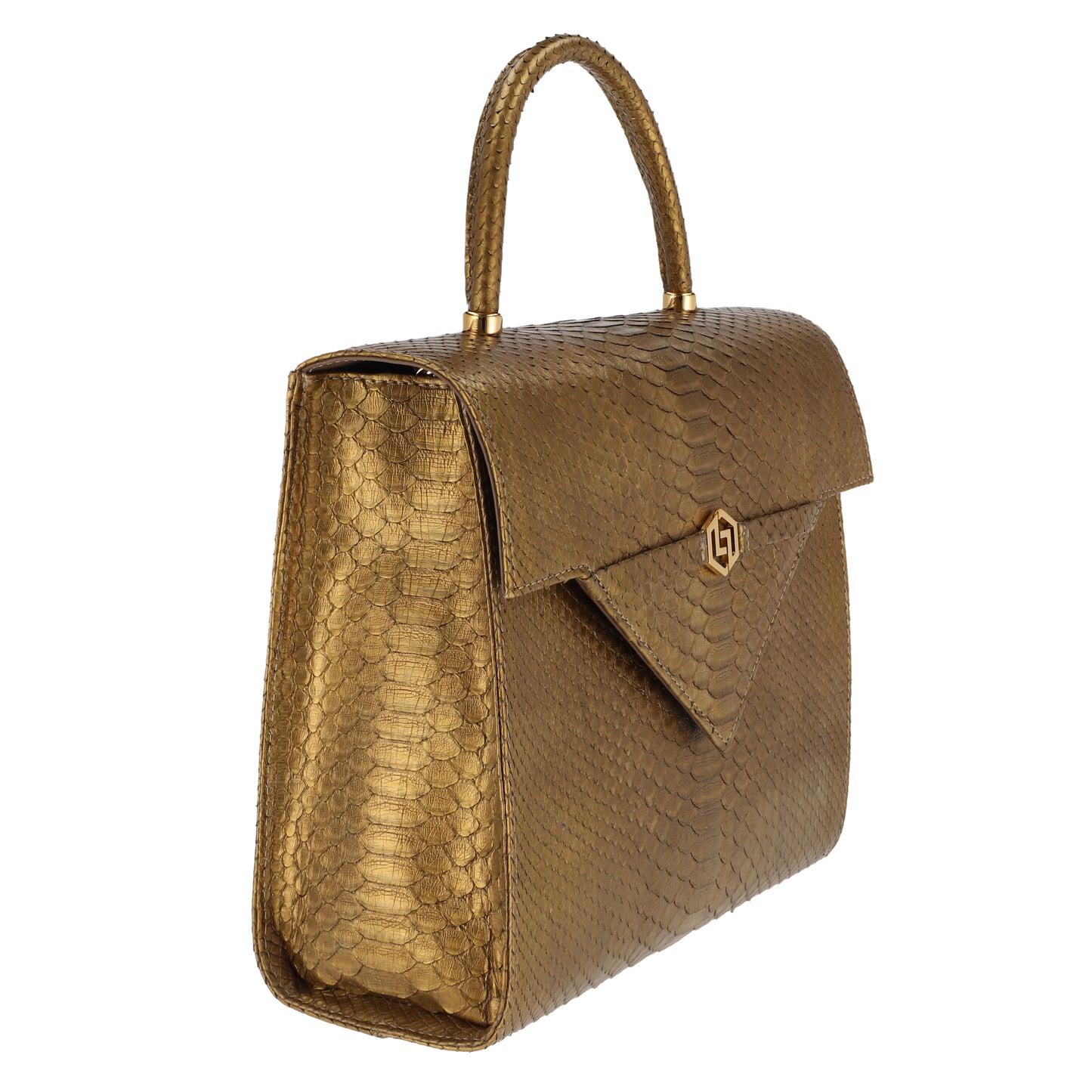 Pure Gold - Medium Bag Python