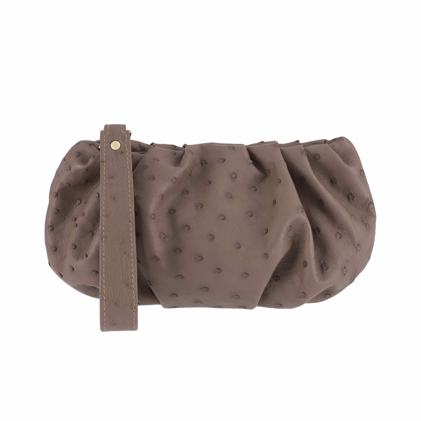 Taupe - Pouch Ostrich
