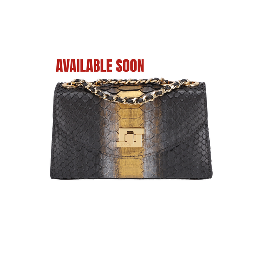 Metallic Black - Clutch Python