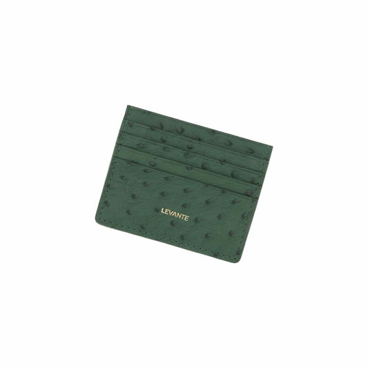 Dark Green - Card Holder Ostrich