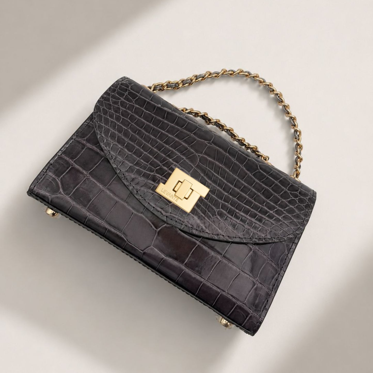 Charcoal Grey - Clutch Crocodile (NEW ARRIVAL)