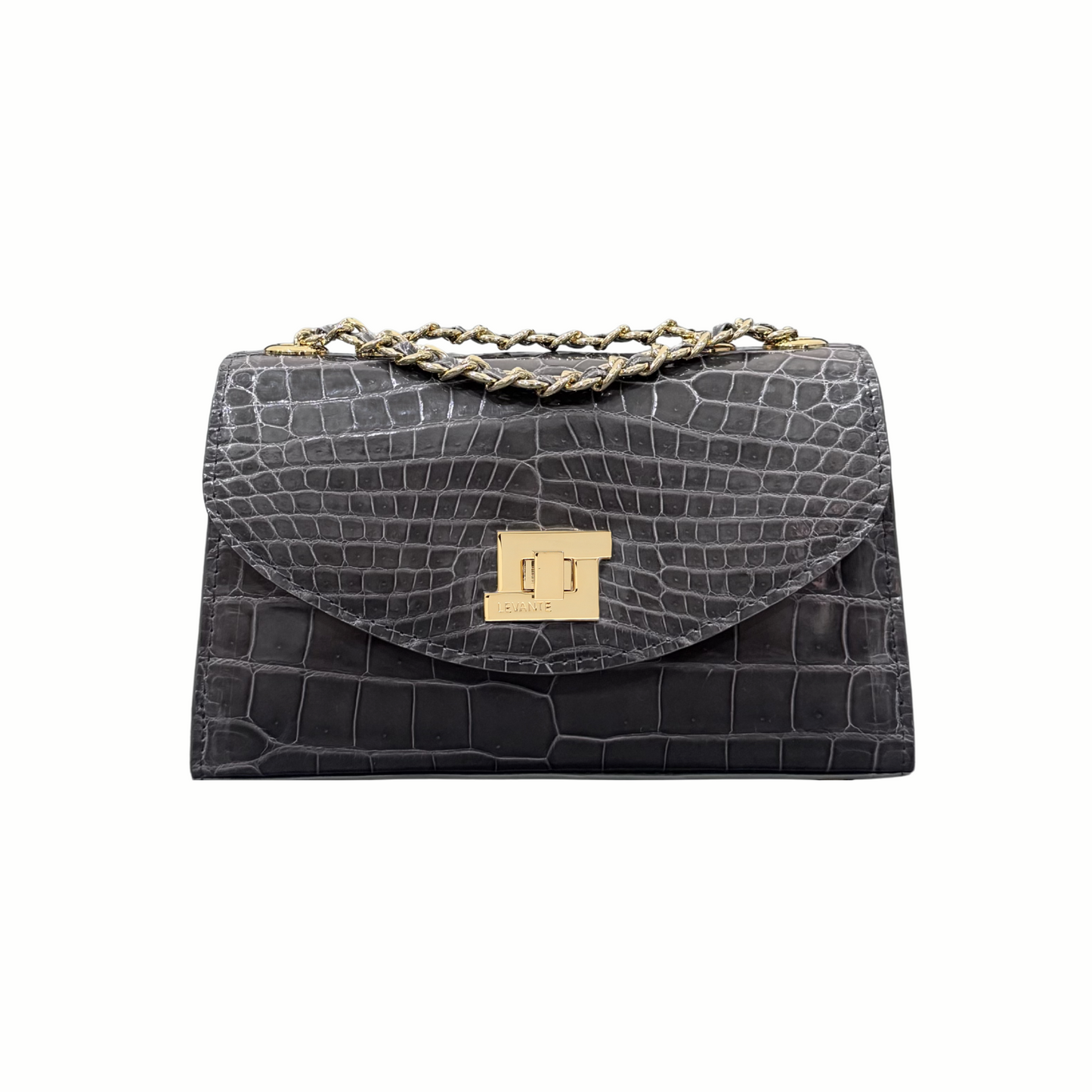 Charcoal Grey - Clutch Crocodile (NEW ARRIVAL)